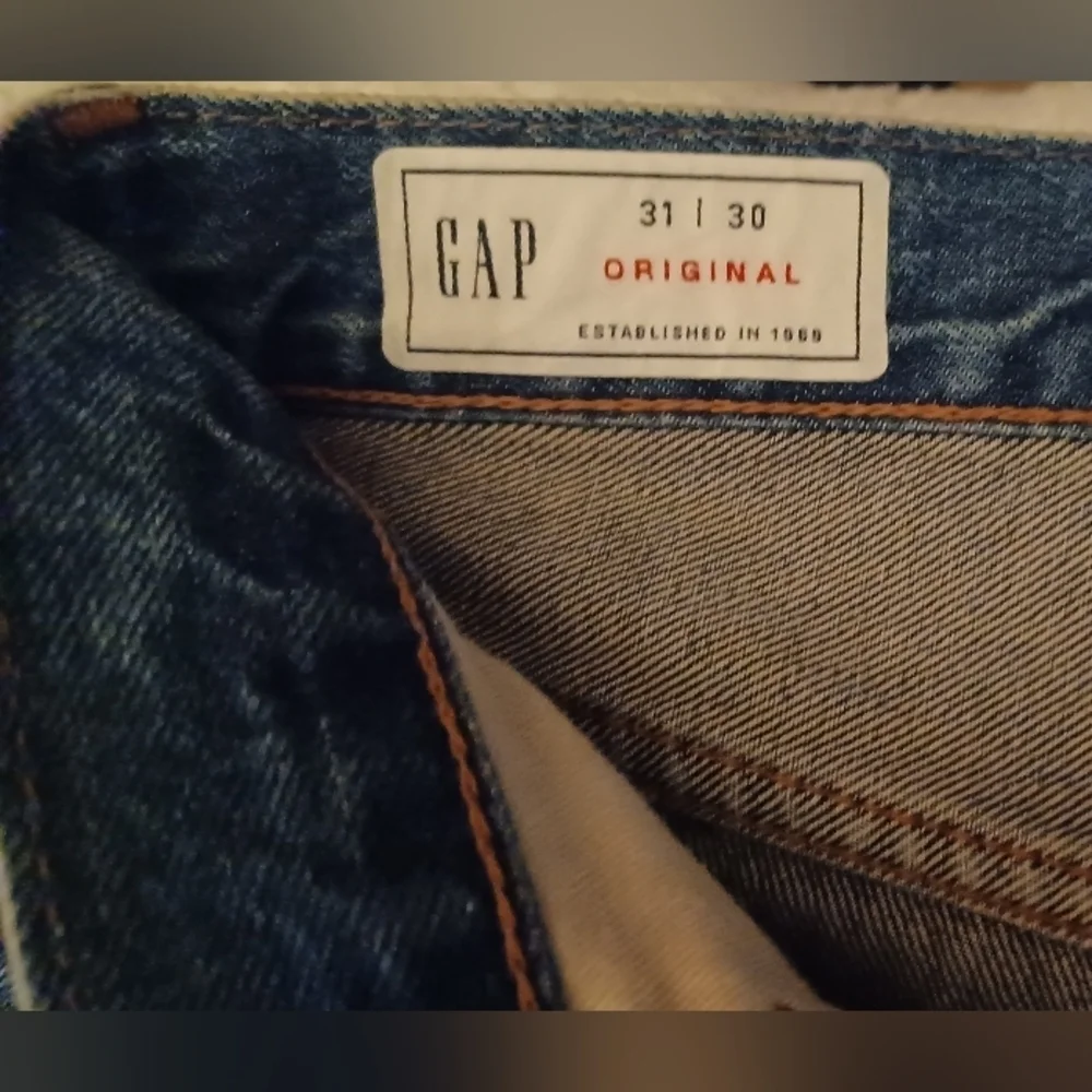 Gap 90s Button Fly Original Straight Leg Blue Denim Jeans